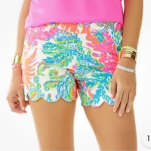 Lilly Pulitzer Buttercup Scalloped Shorts in Resort White Casa Marina 4